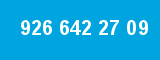 926 642 27 09 926 642 27 09